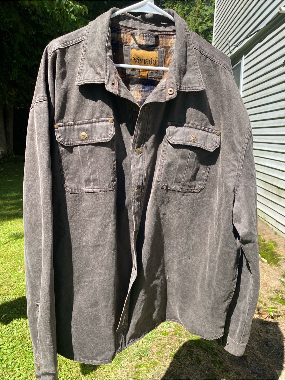 Venado’s Men’s Heavy Flannel Lined Work Shirt